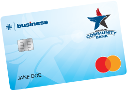 Sample business debit card